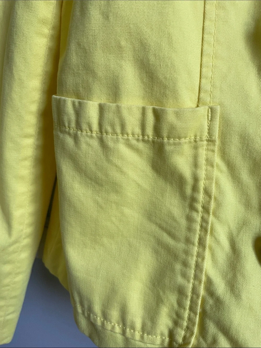 Old Navy Bright Yellow Double-Breasted Peacoat Jacket